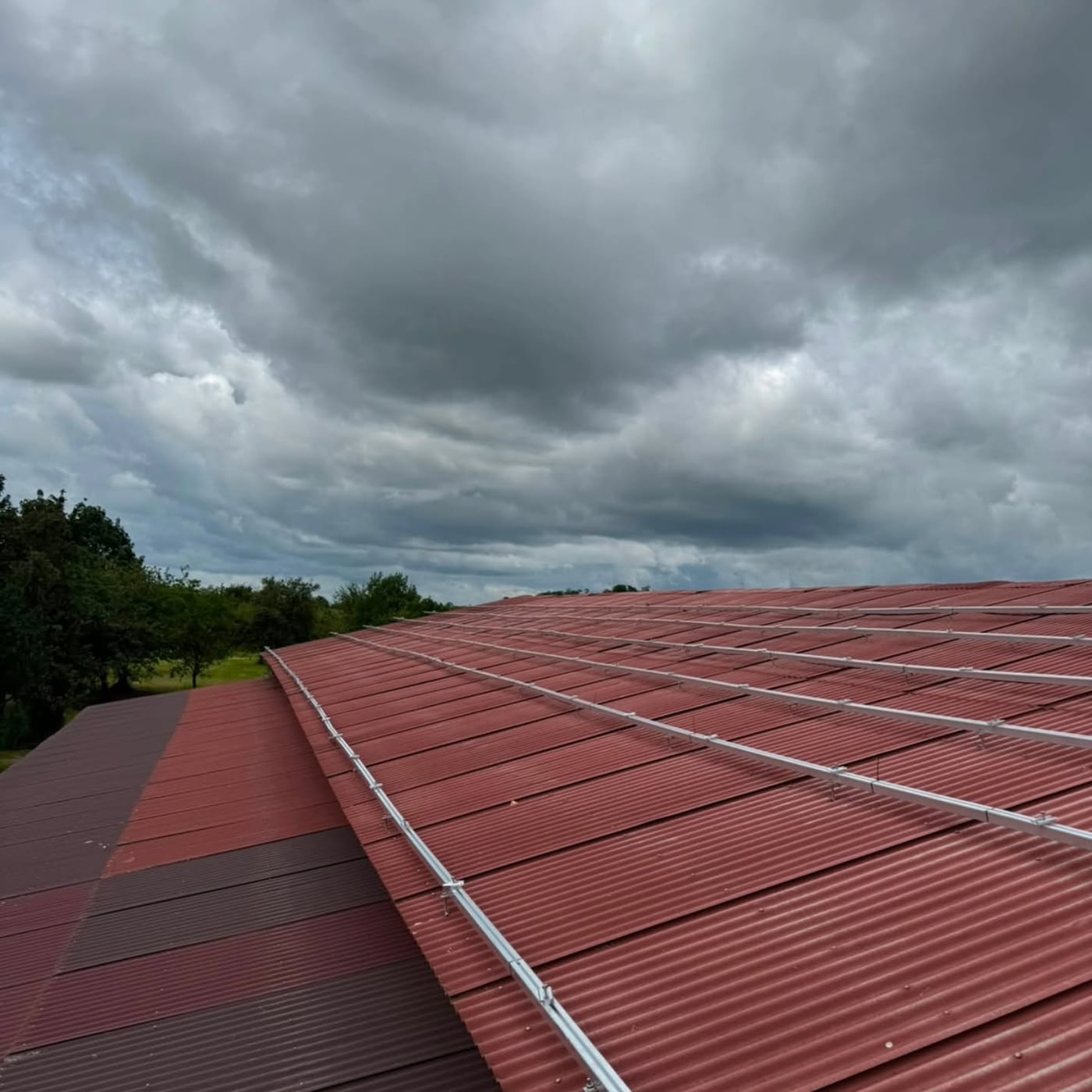 Vorher: Photovoltaik auf dem Scheunendach
